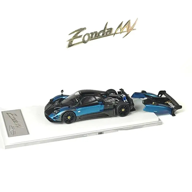 Rhino Model RM 1:64 Zonda 760 MY Coupe Blue Blue Black Diecast Model Car