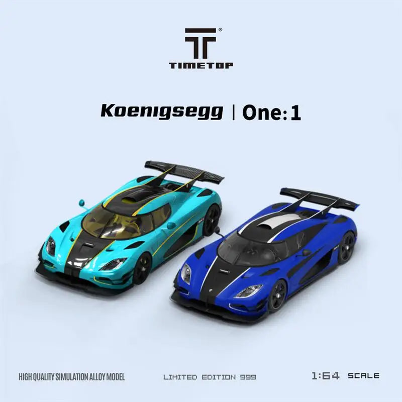 TimeTop 1:64 Koenigsegg one1 limited999 Diecast Model Car