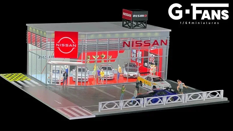 G FANS 1:64 NISMO Architectural / Gas Station Scene Dioramas Models
