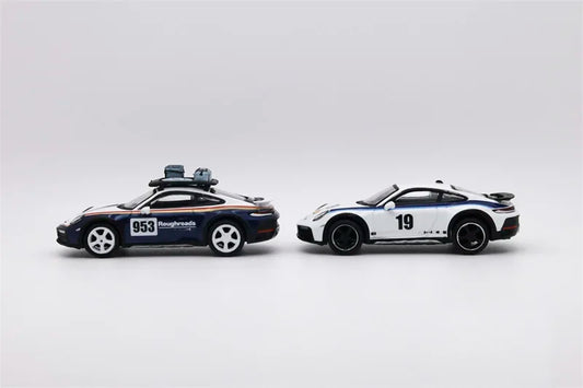 Sparky x Tiny 1:64 Daker & Dakar #19 Two-car suit Die-Cast Car Model Collection Miniature