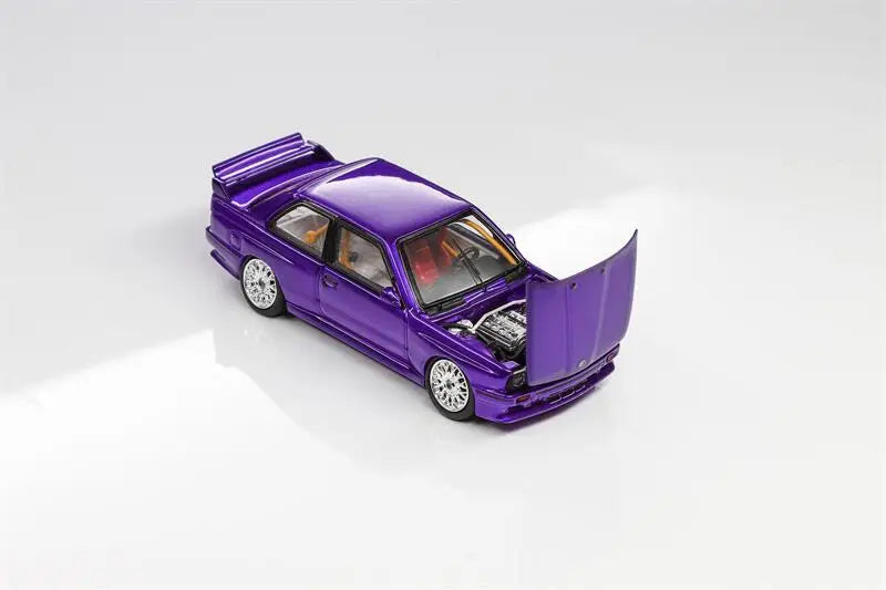 MORTAL 1:64 E30 M3 GROUP A Purple Limited999 Diecast Model Car