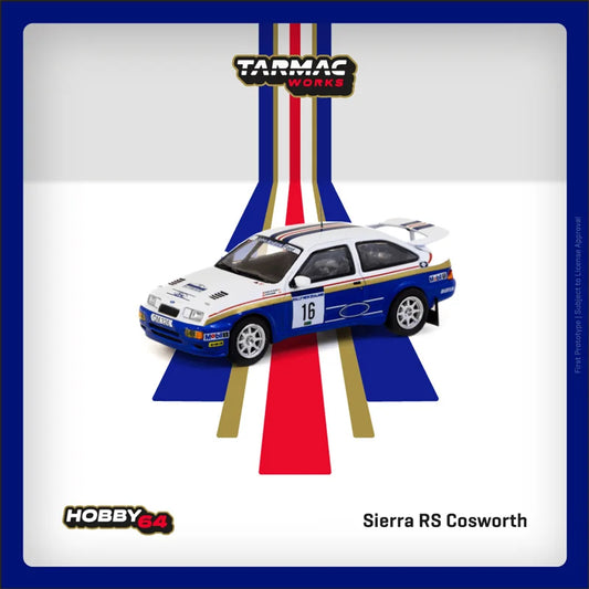 Tarmac Work 1:64 Sierra RS Cosworth Rally of New Zealand 1989 Blue Diecast Model Car