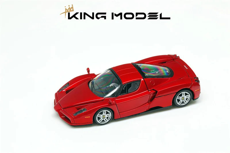 King Model 1:64 Enzo Metallic red Limited1999 Diecast Model Car