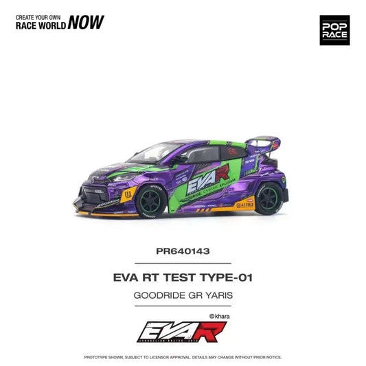 POP RACE 1:64 GoodRide GR YARIS EVAR Purple Type01 Diecast Collector's Vehicle Model Car