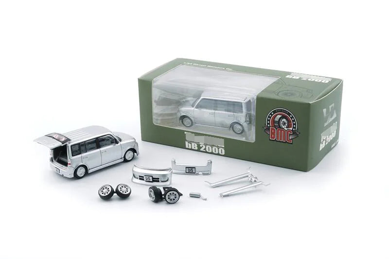 **Pre-Order** BM Creations 1:64 2000 bB Silver (LHD) Diecast Model Car