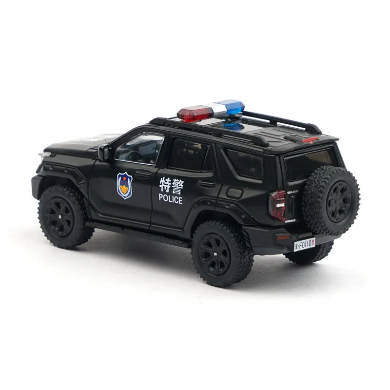 Xcartoys 1:64 Tank 400 Hi4-T Police Diecast Model Car