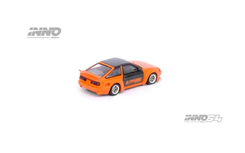 INNO 1:64 COROLLA TRUENO AE86 PANDEM / ROCKET BUNNY Orange Diecast Model Car