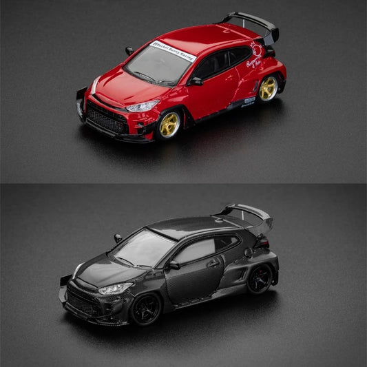 ET Model x Fuji 1:64 GR Yaris Pandem Rocket Bunny wide body Hot hatch limited499 Diecast Model Car