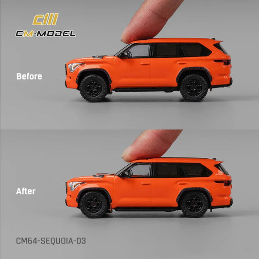 CM MODEL 1:64 Sequoia Orange Die-Cast Car Model Collection Miniature