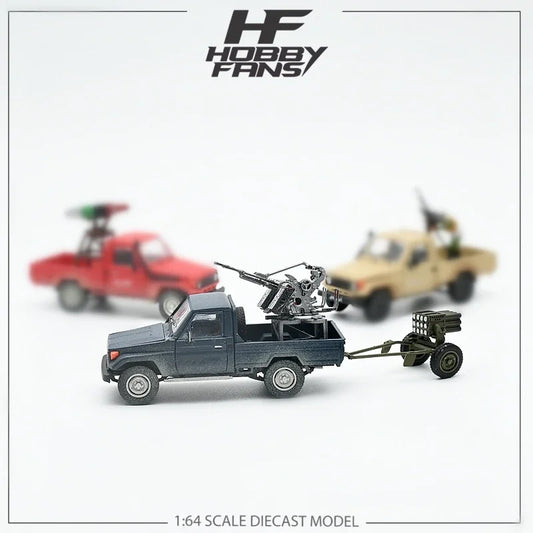 Hobby Fans 1:64 Land Cruiser J70 LC79 Pickup military Ver Diecast Model Car