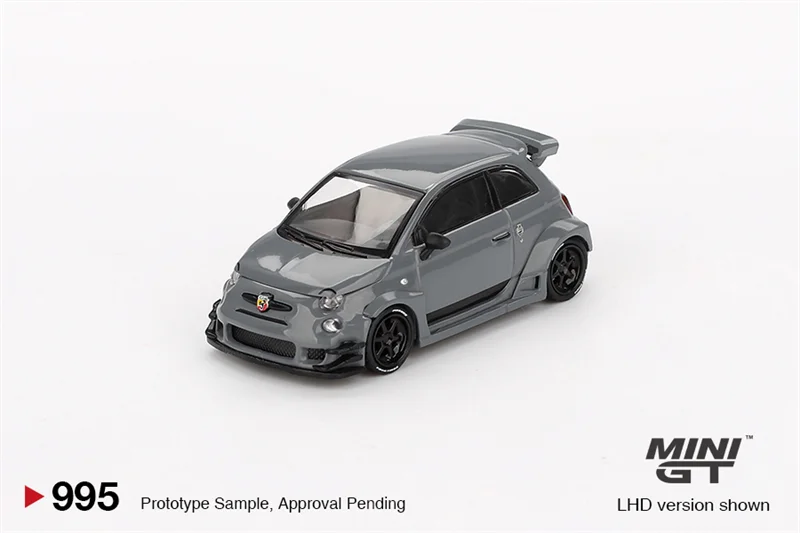 MINI GT 1:64 LBWK Abarth 595 LB WORKS x Abas Works Grey Collection Miniature DieCast Model Car