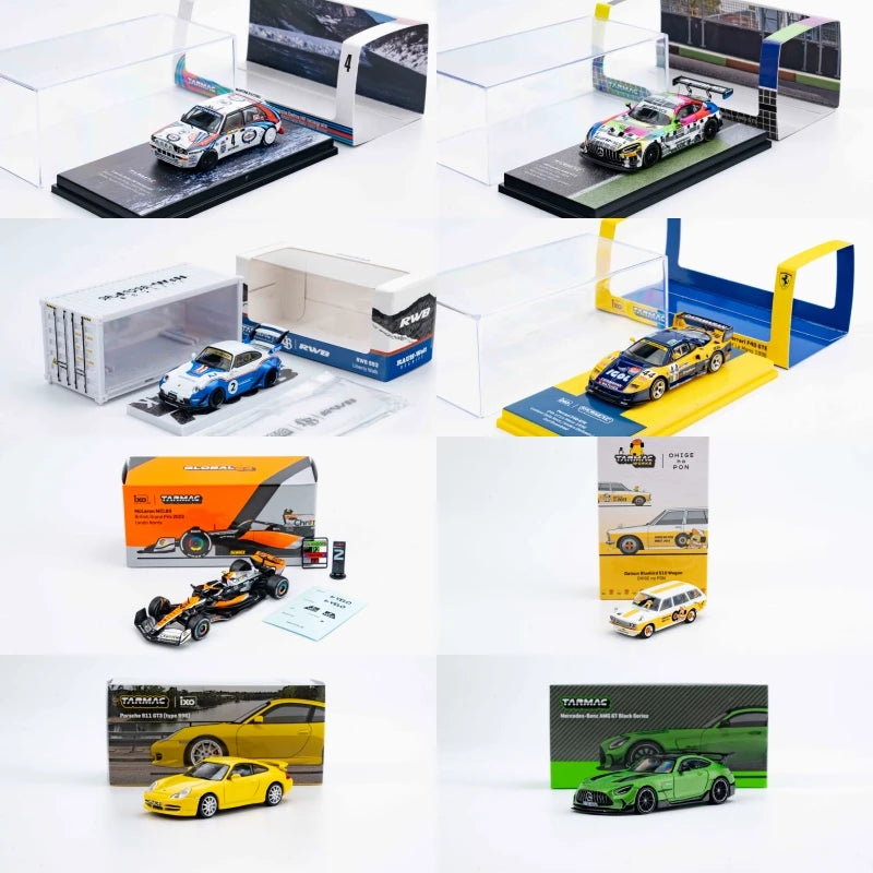 Tarmac Works 1:64 Bluebird 510 MCL60 Delta HF GT3 Bathurst RWB 993 Liberty Walk F40 GTE Black Series Diecast Model Car