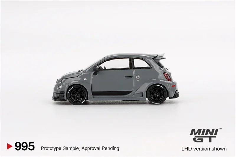 MINI GT 1:64 LBWK Abarth 595 LB WORKS x Abas Works Grey Collection Miniature DieCast Model Car