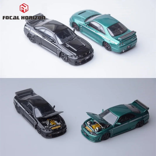 Focal Horizon1:64 R33 400R Black Diecast Model Car
