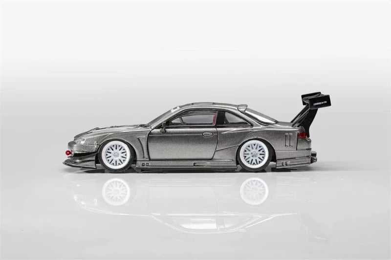 MORTAL 1:64 S14 Silvia LV1JSEIJI GT-Spec Ookawara Die-Cast Car Model Miniature Gifts