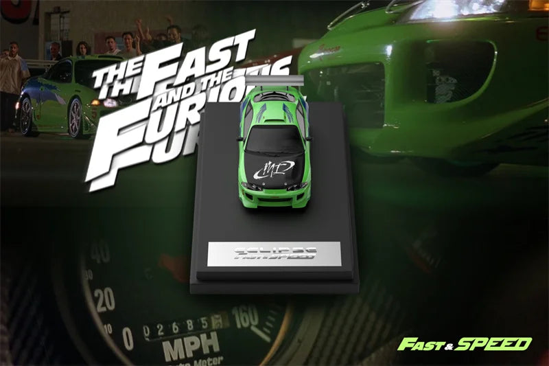 Fast Speed FS 1:64 Eclipse D30 Robocar Fast FNF Green Diecast Model Car