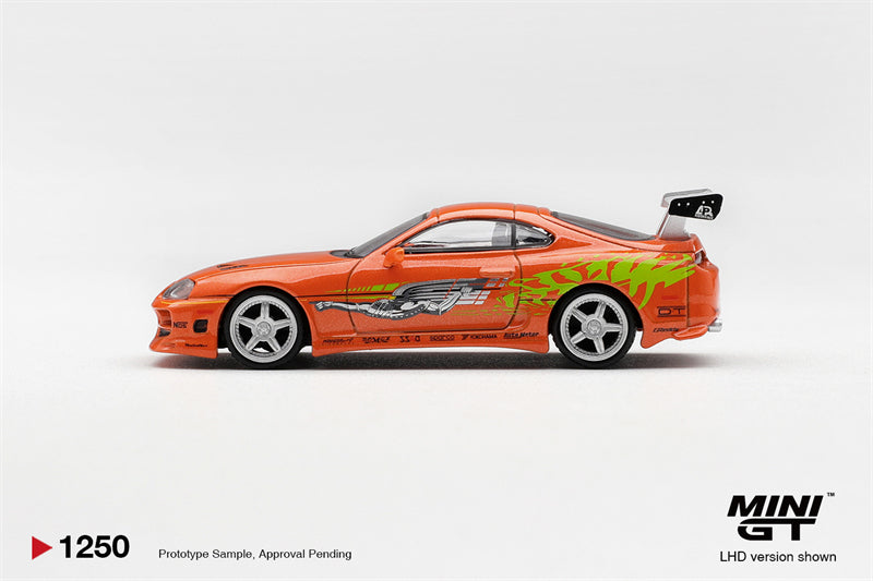 [PreSale]  MINI GT 1:64 Toyota Supra BOMEX The Fast and the Furious Brian O'Conner LHD MGT01250 Diecast Model Car