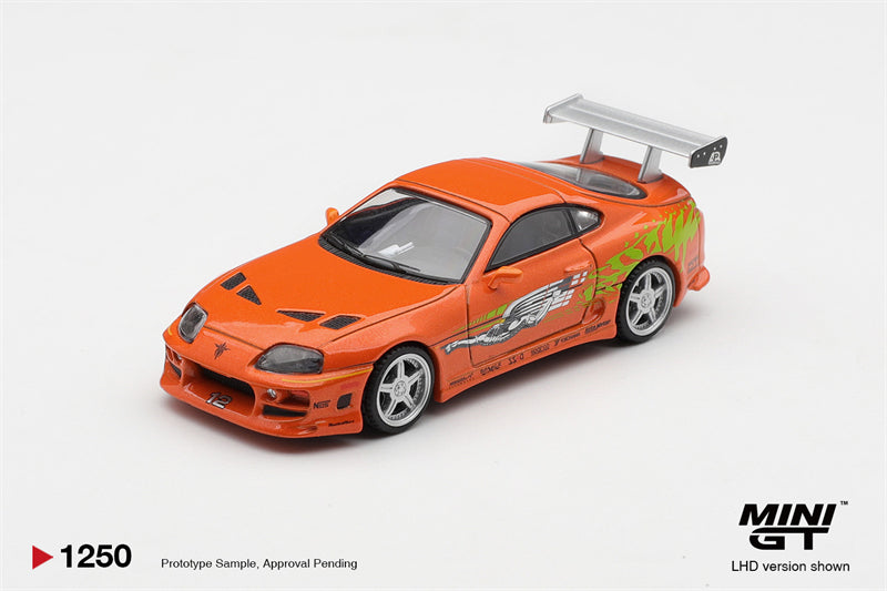 [PreSale]  MINI GT 1:64 Toyota Supra BOMEX The Fast and the Furious Brian O'Conner LHD MGT01250 Diecast Model Car