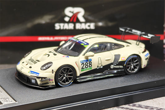 [PreSale] Star Race SR 1:64 GT3 R Milk white No.288 T.B.C 610 Racing Diecast Model Car