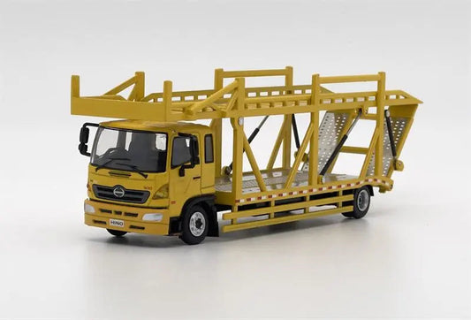 Unique Model × Tiny 1:64 HINO500 Ranger Double deck bridge transporter Diecast Model Car