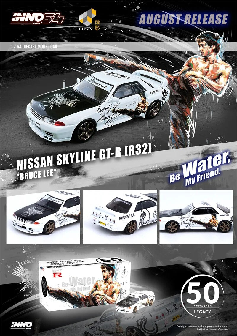 INNO 1:64 NISSAN SKYLINE GTS-R (R31/2/3/4) BRUCE LEE Diecast Model Car