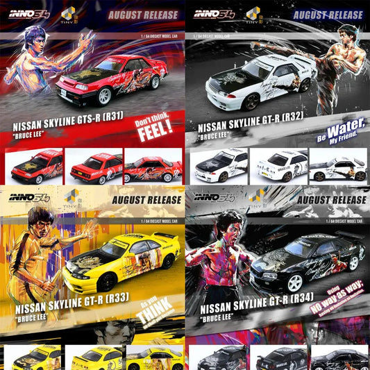 INNO 1:64 NISSAN SKYLINE GTS-R (R31/2/3/4) BRUCE LEE Diecast Model Car